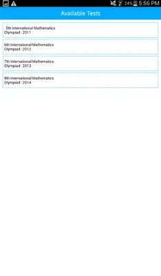 Olympiad Trainer android App screenshot 1